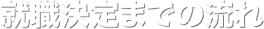 就職決定までの流れ